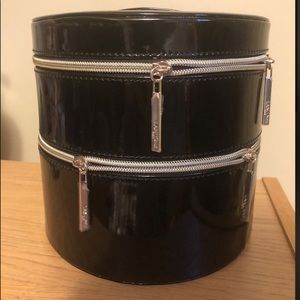New two tier patent makeup bag/case